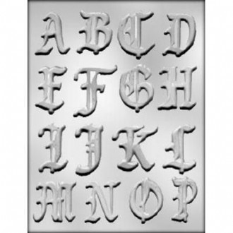 Alphabet Fancy A-P Mould