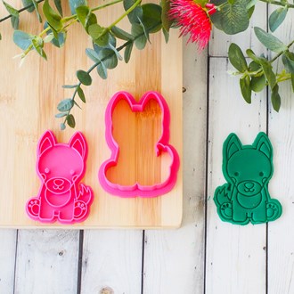 Australian Dingo Pup 3D Printed Cookie Cutter & Emboss Stamp  - End of Line Sale