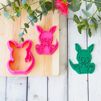 Australian Kangaroo Joey 3D Printed Cookie Cutter & Emboss Stamp  - End of Line Sale