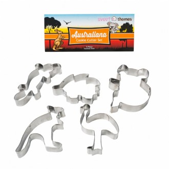 Australiana 5pce (Animals) Stainless Steel Cookie Cutter Pack (Animals Only)