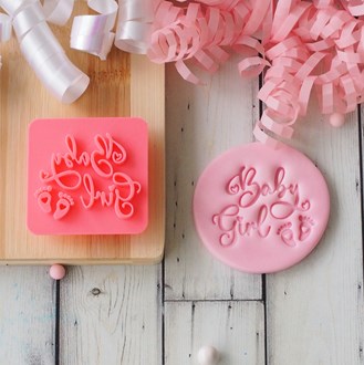 Baby - Baby Girl Emboss 3D Printed Cookie Stamp