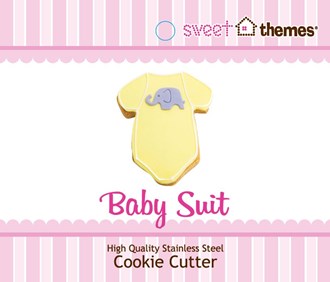 Baby Suit Stainless Steel Cookie Cutter with Swing Tag
