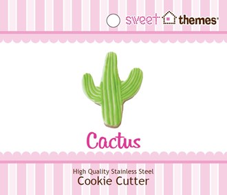 Cactus Stainless Steel Cookie Cutter with Swing Tag