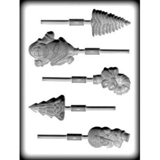 Christmas Assortment Sucker Hard Candy Mould - Special Order