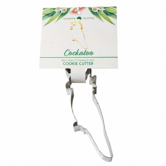 Cockatoo Stainless Steel Cookie Cutter with Recipe Card