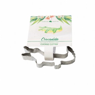 Crocodile Stainless Steel Cookie Cutter with Recipe Card