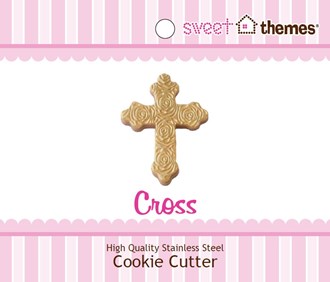 Cross Stainless Steel Cookie Cutter with Swing Tag