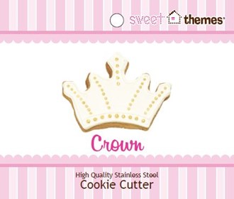 Crown Stainless Steel Cookie Cutter with Swing Tag