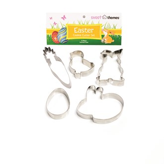 Easter 5pce (Bunnies) Stainless Steel Cookie Cutter Pack