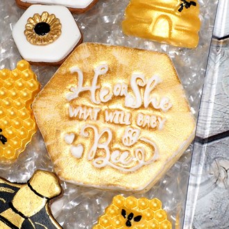 Baby - He or She what will Baby Bee Emboss 3D Printed Cookie Stamp