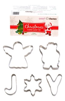 Christmas 5pce (Joy to the World) Stainless Steel Cookie Cutter Pack
