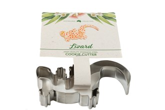 Lizard  Stainless Steel Cookie Cutter with Recipe Card