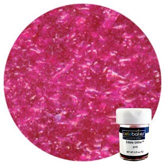 Pink Edible Glitter - 7g