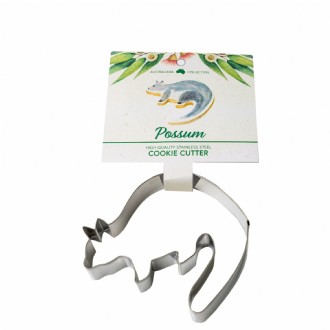 Possum Stainless Steel Cookie Cutter with Recipe Card