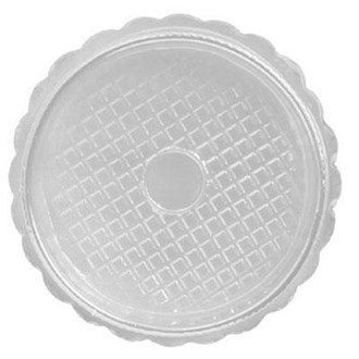 Round Box with Clear Lid - White Base