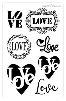 Love Word Stencil