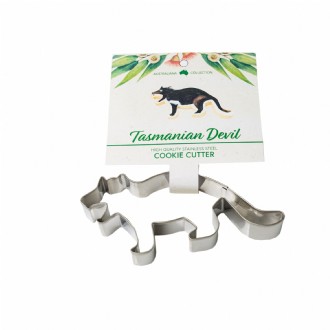 Tasmanian Devil Stainless Steel Cookie Cutter with Recipe Card