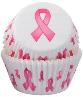 Pink Ribbon Cupcake Cases  - End of Line Sale