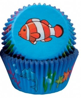 Tropical Fish  Cupcake Cases  - 50 Pack  